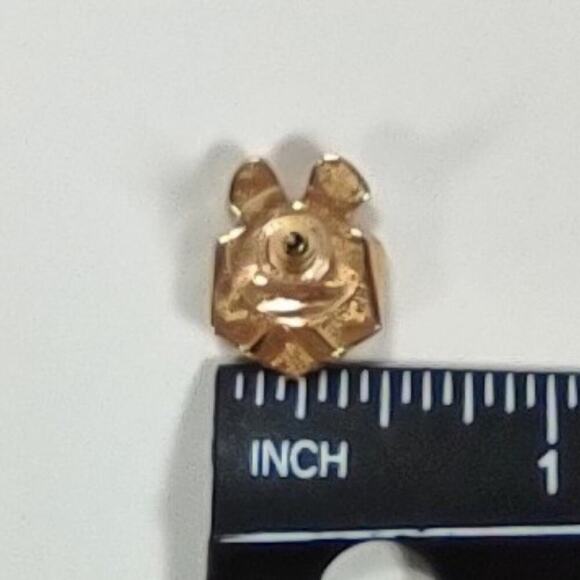 Vintage 1992 Avon Christmas Present Rhinestone Pierced Ear Stud Earrings - Picture 6 of 7